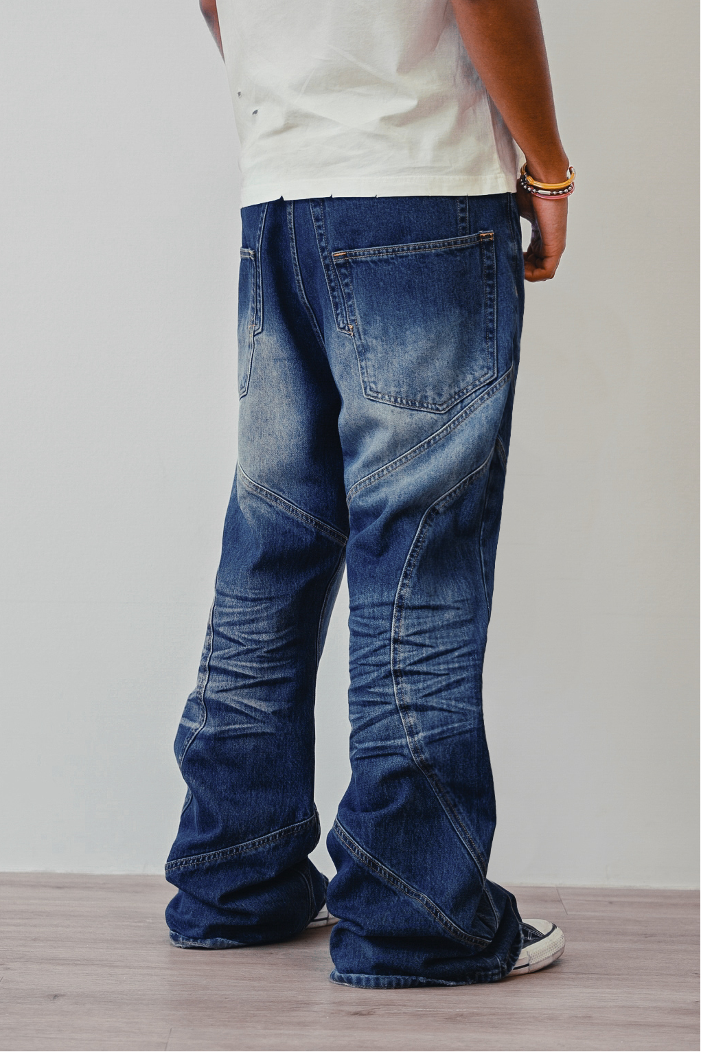 MICK JAGGER FLARES (DARKWASH)