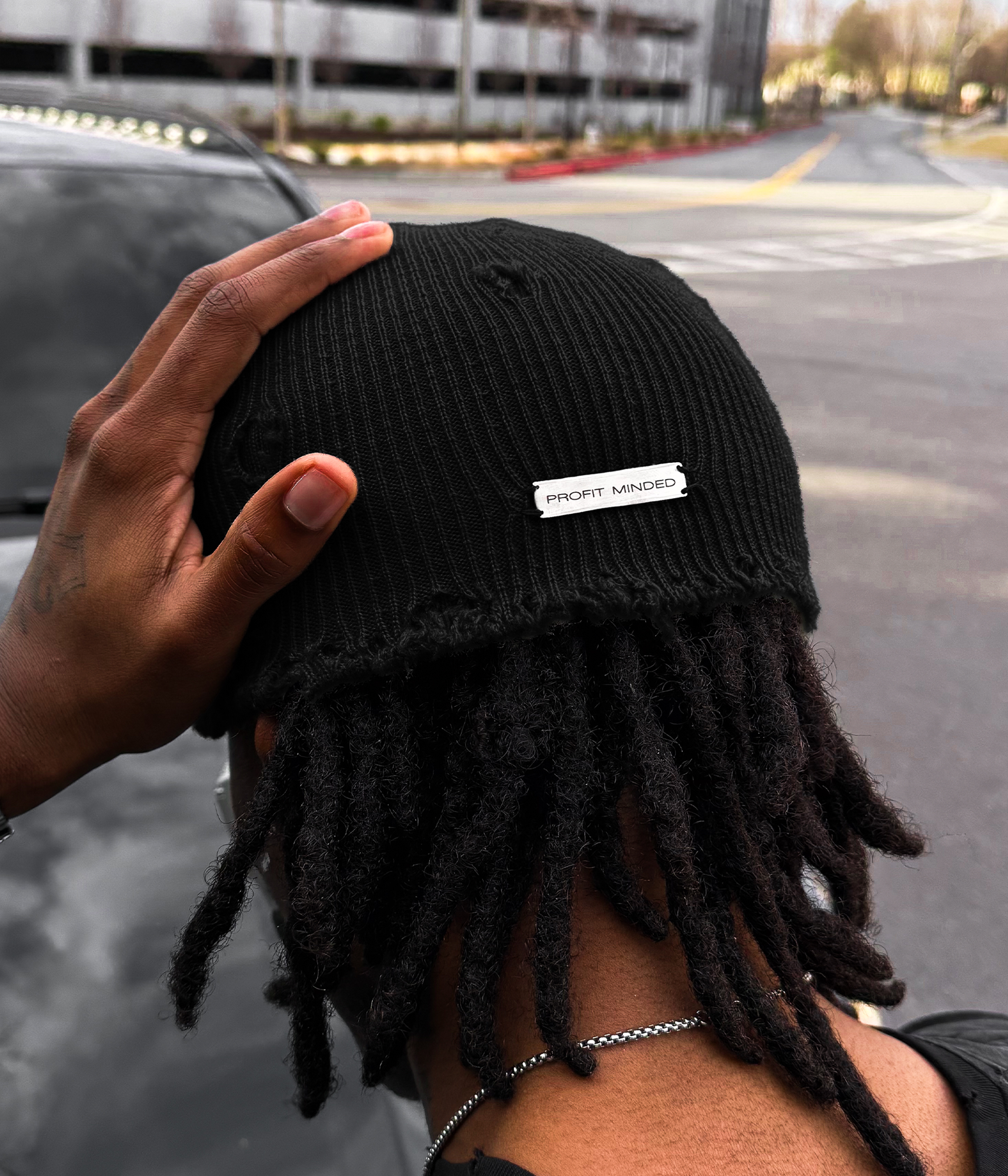 LEATHER HEAD - BLACK