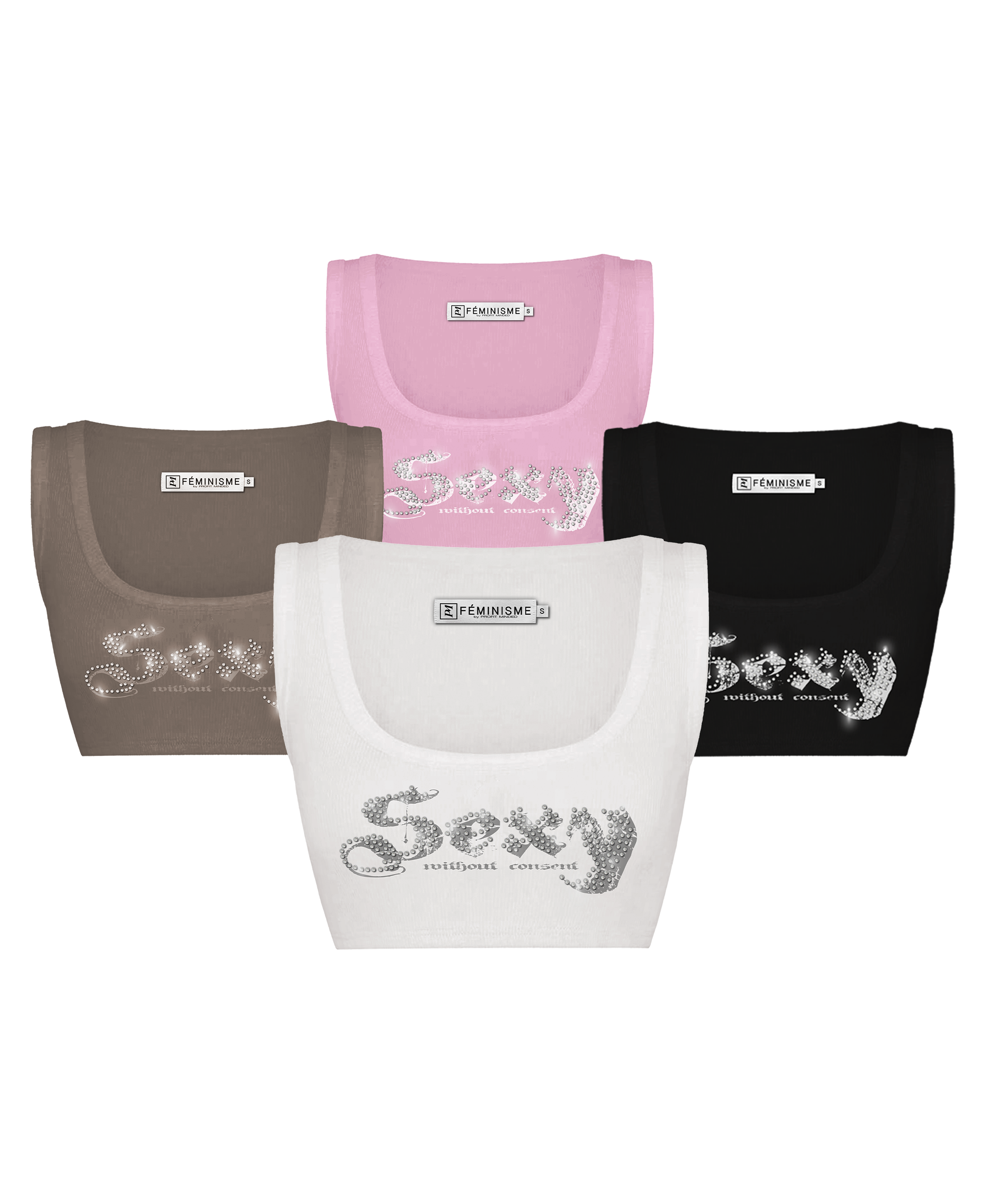 ‘No Consent’ Women Crop Tops