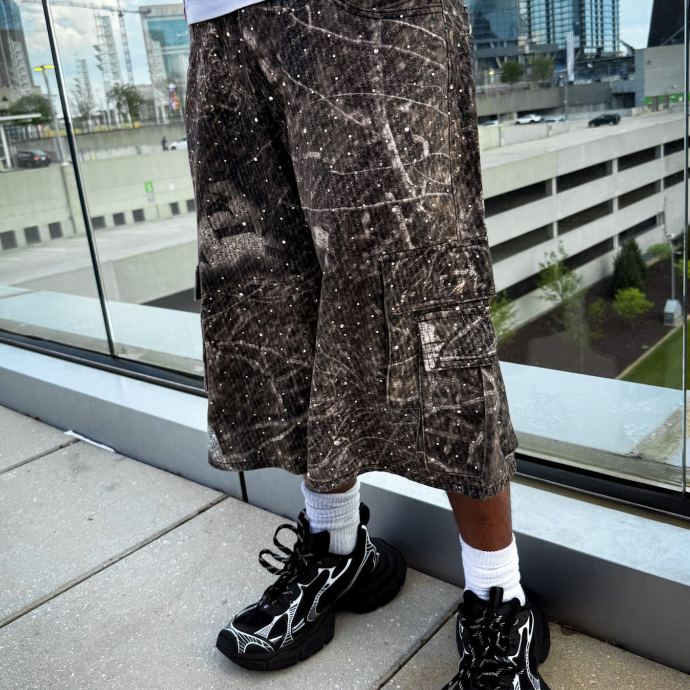 'FLASHBANG' CAMO JORTS