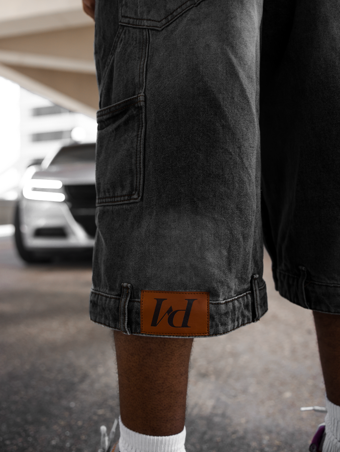 MIRRORED JORTS