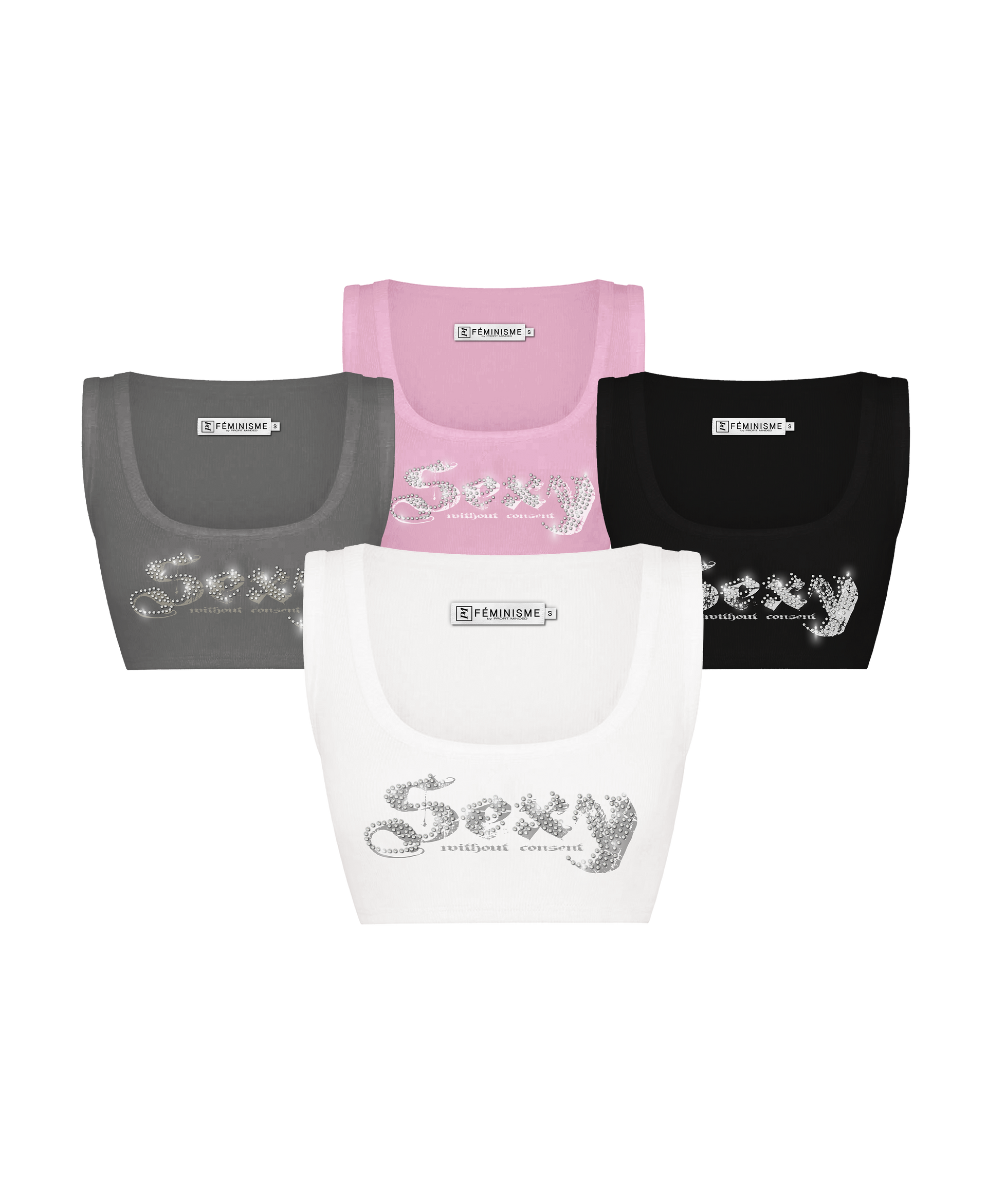 ‘No Consent’ Women Crop Tops